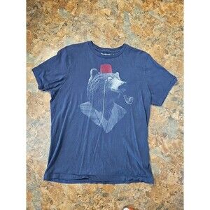Aeropostale Bear With Pipe Monocle Suit & Hat X‎ Large T-Shirt Vintage (A96)